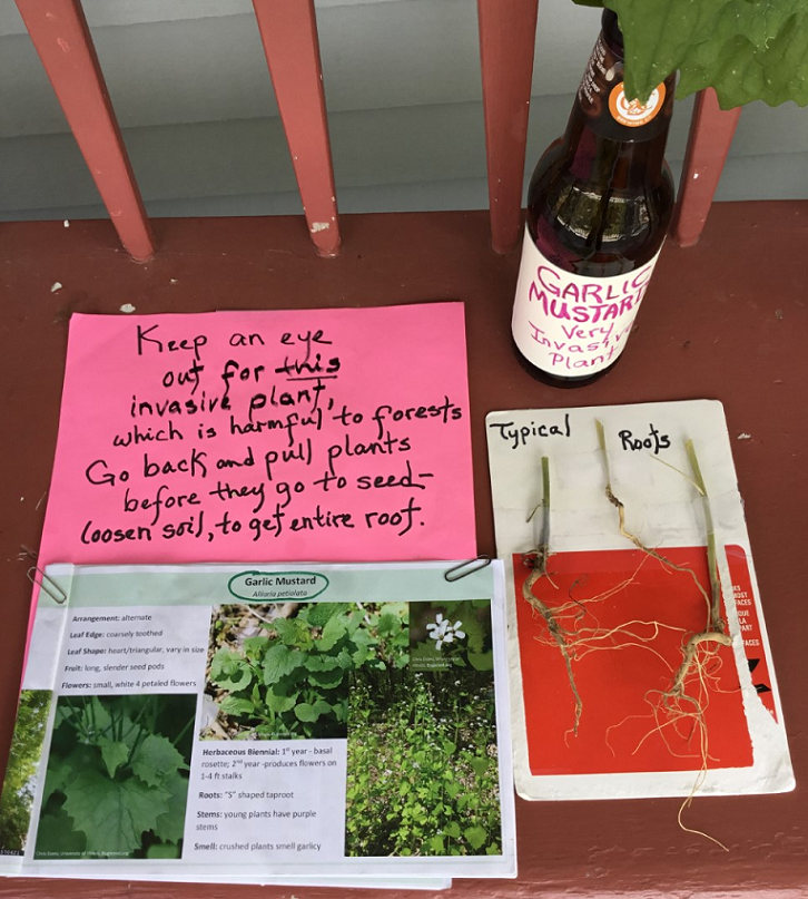 garlic mustard sign